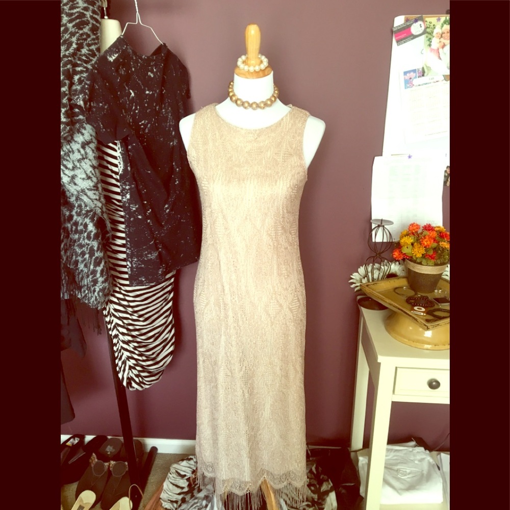 Gold dress